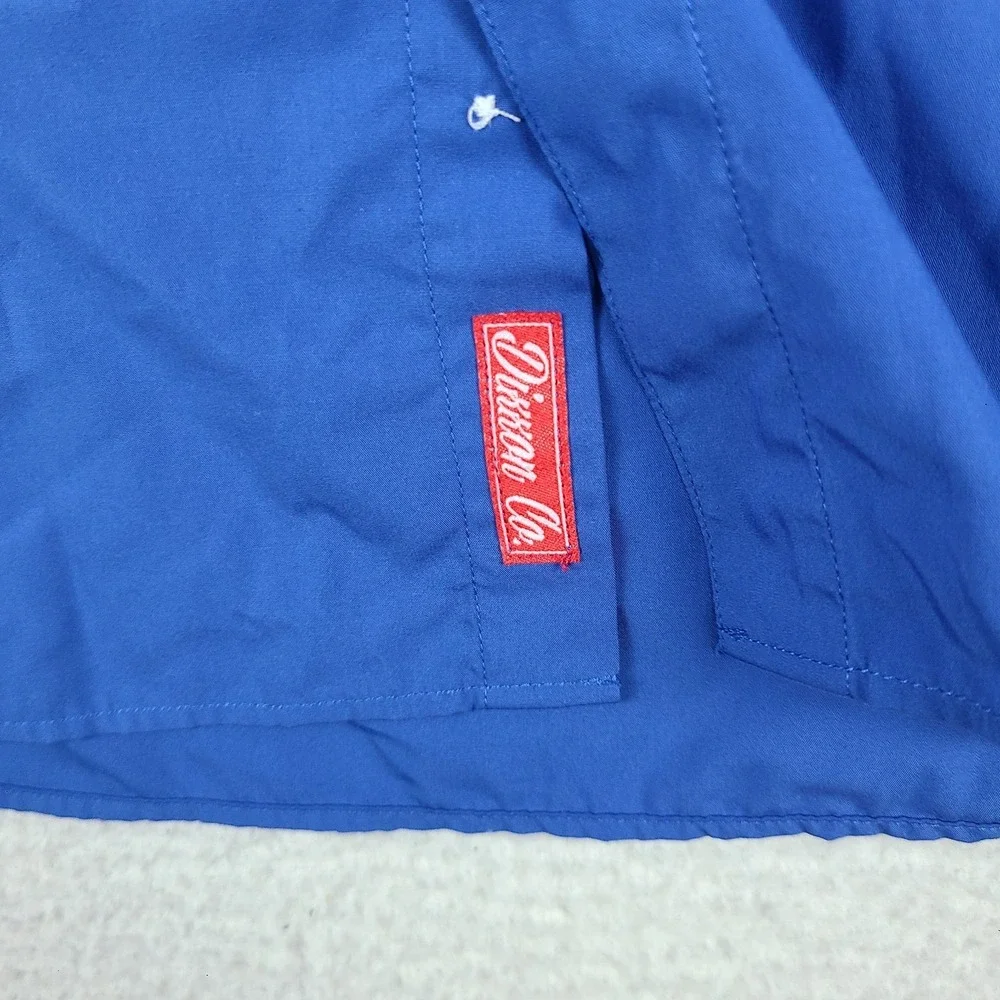 DIXXON Shirt Mens 2X Blue Performance Bamboo Series D-LUX Preppy Button Up